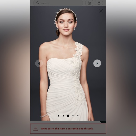 DAVID'S BRIDAL COLLECTION
STYLE# V3398 - Picture 2 of 13